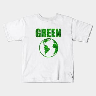 Green Earth! Keep it green - transparent Kids T-Shirt